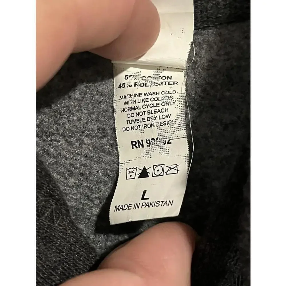 Independent Unisex Hoodie Sweatshirt Large Gray - Picture 8 of 10